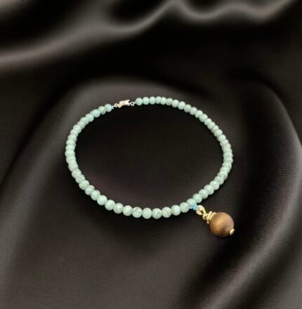 Turquoise Necklace with Kynam Oud Pendant