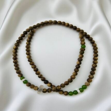Kynam Buddha Beads with Jade Beads Necklace and Bracelet