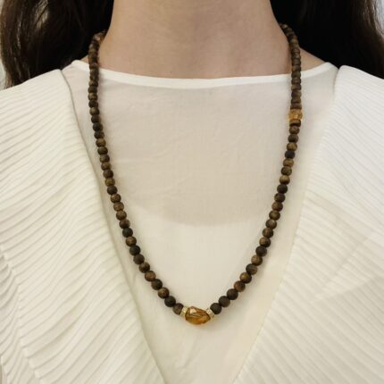 The Aesthetics of Agarwood-Amber Crystal+Earrings Bracelet Set