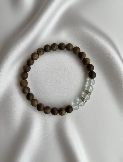 Kynam 0.6cm Beads with Light Blue Crystals